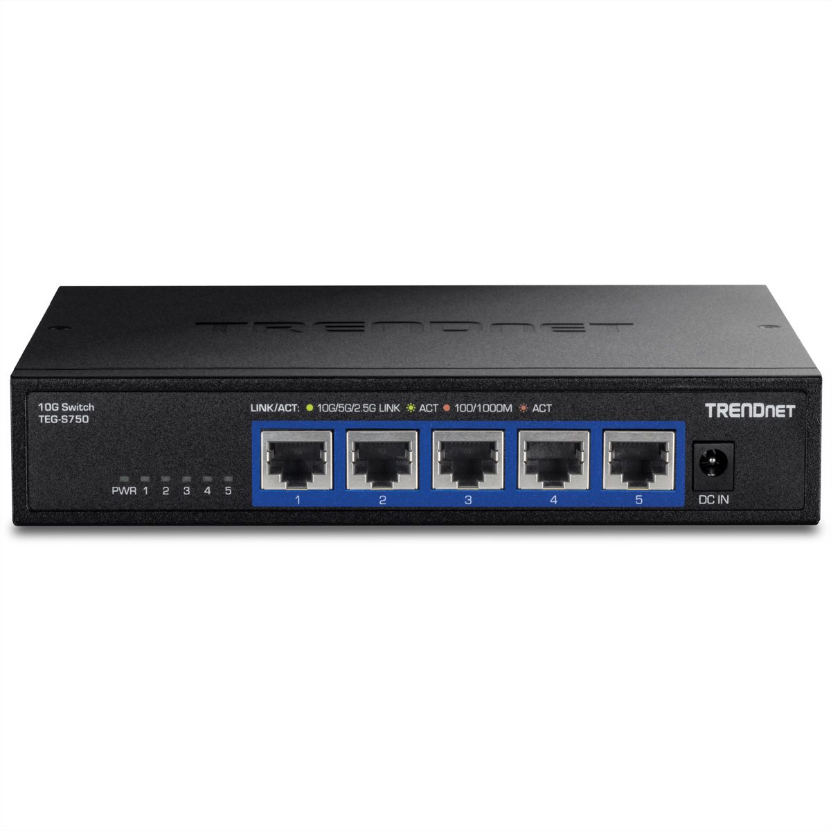 TRENDnet TEG-S750 5-poorts 10G switch, zwart