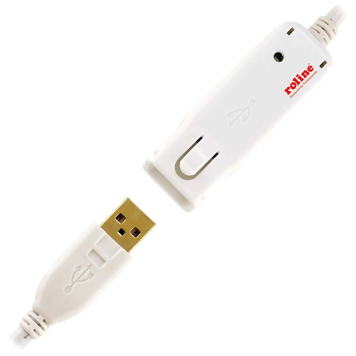 ROLINE USB 2.0 Active Repeater Cable for 12.04.1085, 12 m