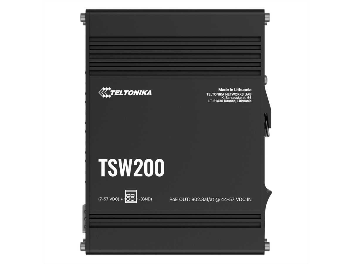 TELTONIKA TSW200 Unmanaged Switch PoE+ Gigabit SFP