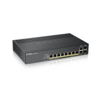 Zyxel GS1920-8HPV2 Managed Gigabit Ethernet (10/100/1000) Black Power over Ethernet (PoE)