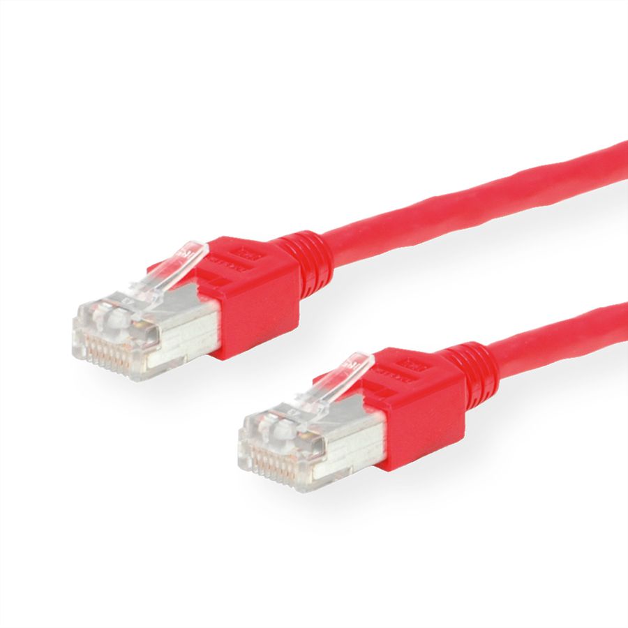 KERPEN D1-20 SF/U konf.Cat.5e (Class D), HiRose, crossed, rood, 2 m