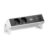 BACHMANN DESK2 2xP40 1xUSB C/C 65W, L=0.2m INOX