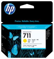 HP 711 gele DesignJet inktcartridges, 29 ml, 3-pack