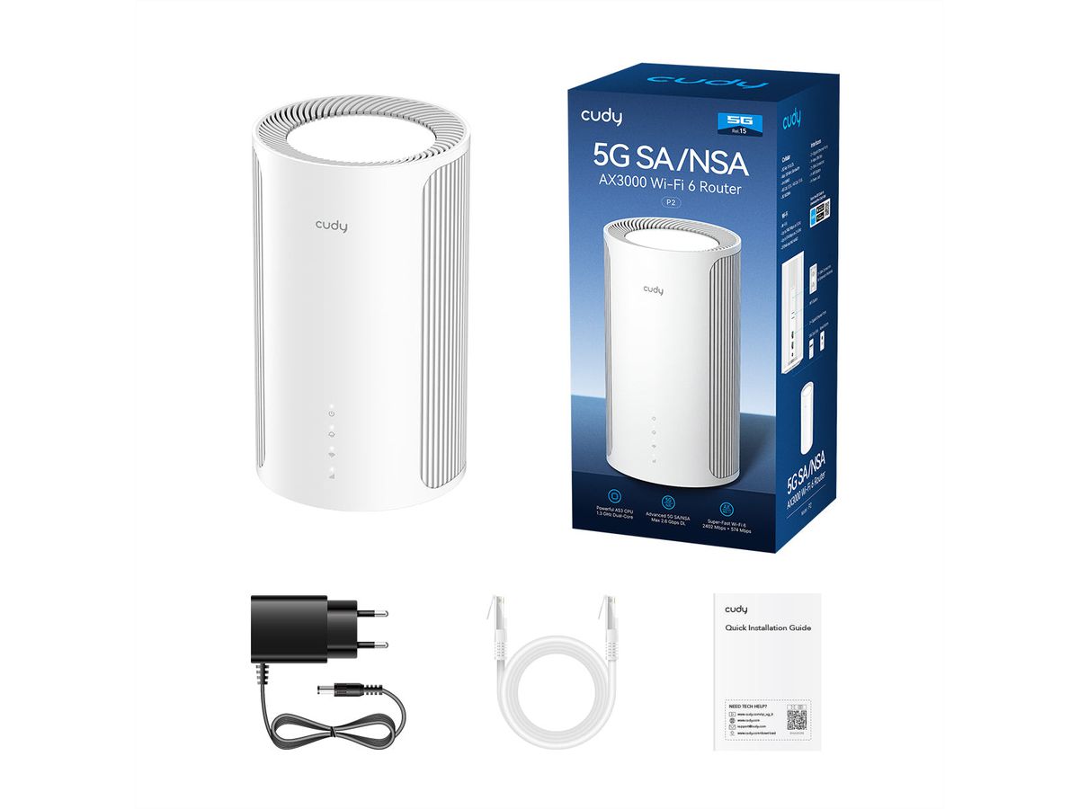 CUDY P2 AX3000 Wi-Fi 6 5G Router