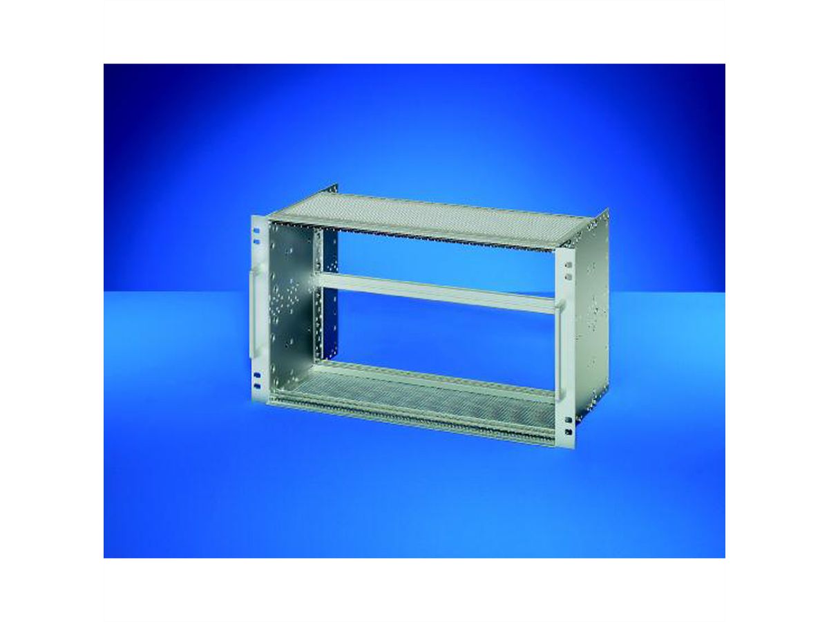 SCHROFF EuropacPRO 19" moduledrager voor rail, afgeschermd, EN 50155, CompactPCI, 6 HE, 84 PK, 235 mm