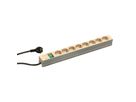 SCHROFF Socket Strip, SCHUKO, 8 Sockets, 19", With Switch