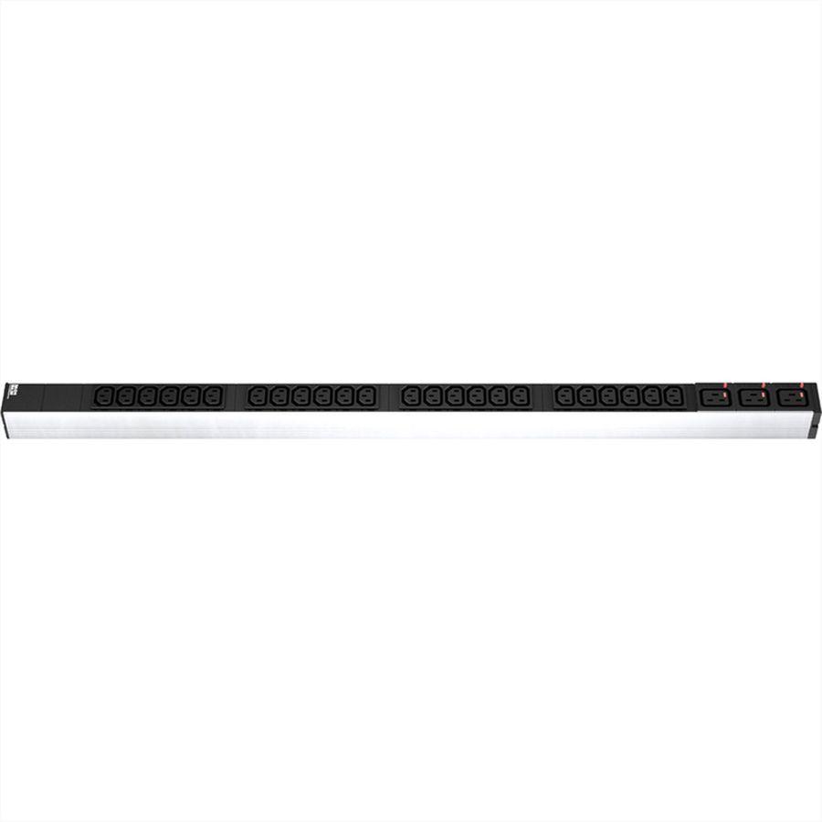 BACHMANN IT PDU ALU 1U 24x C13 3x C19 plug CEE L+N+PE 16A blue