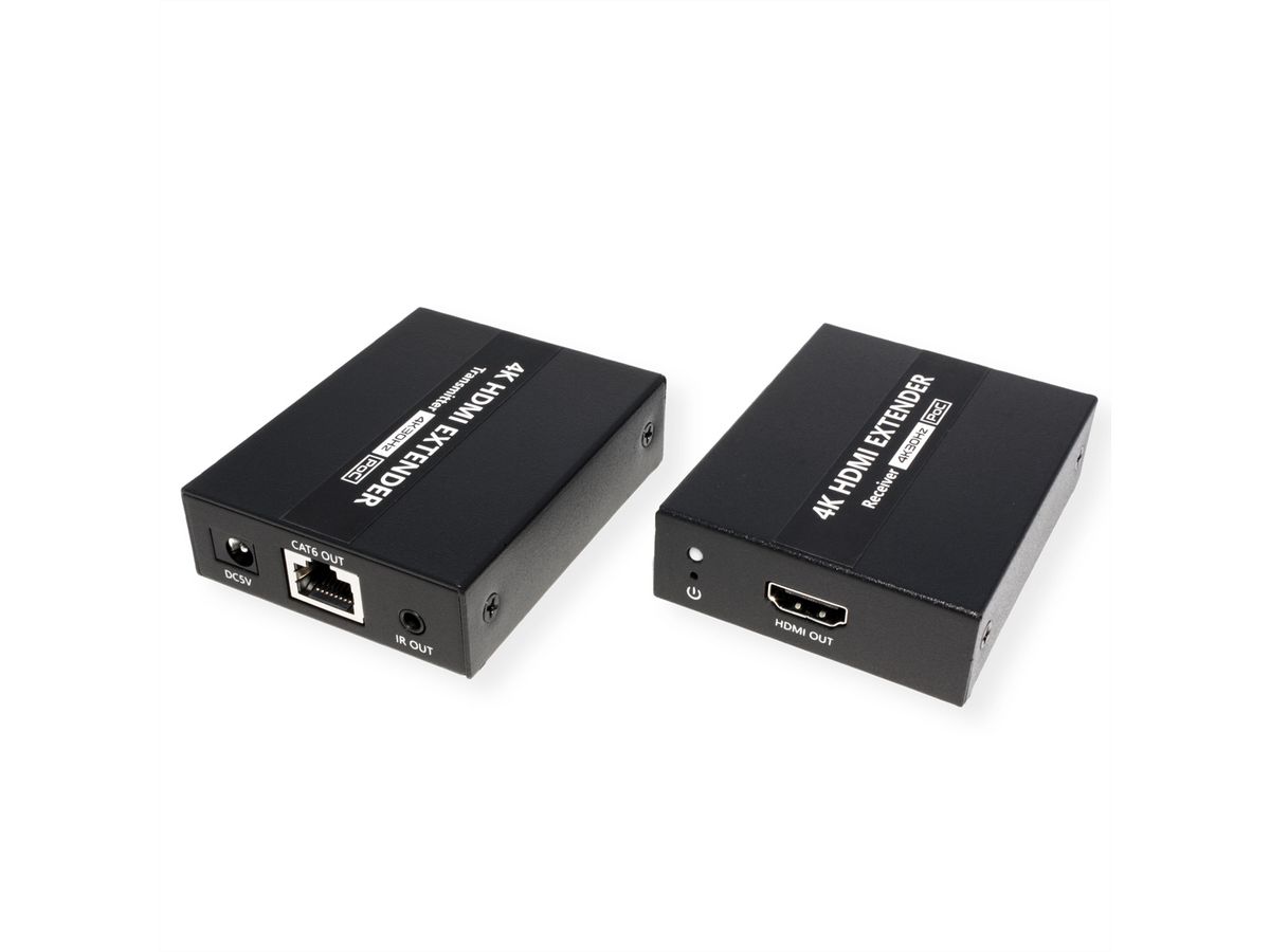 VALUE HDMI A/V Extender via Cat.6A kabel, 4K@30Hz, 40m