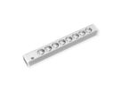 BACHMANN 19'' PVC stekkerdoos met 8 geaarde stopcontacten, 2,0 m geaarde stekker
