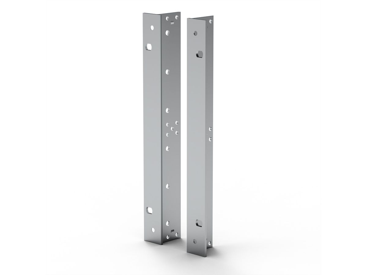 SCHROFF EuropacPRO 19" Bracket for Stainless Steel Gasket, Type F, Handle Holes, 6 U