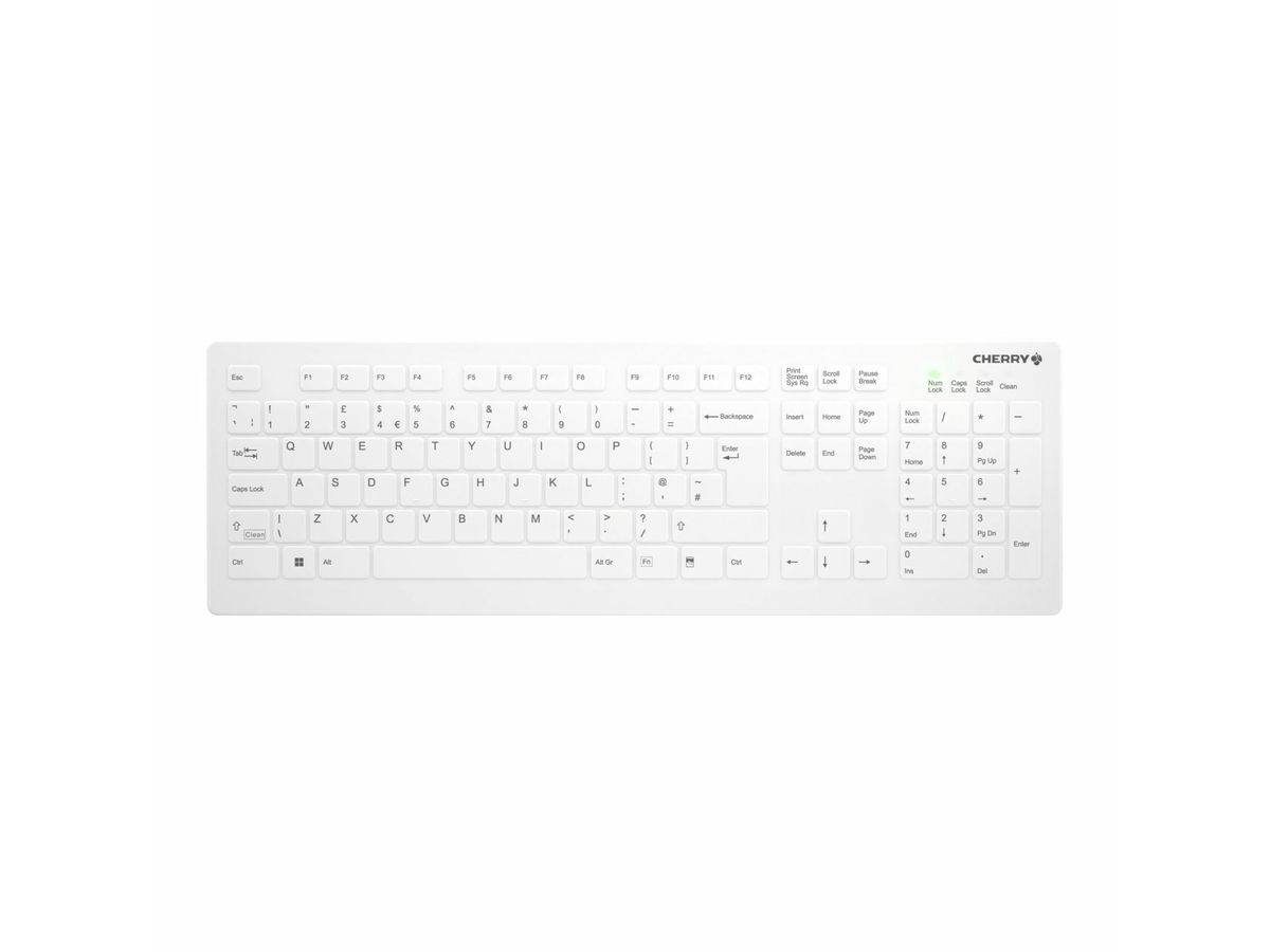 CHERRY AK-C8112 keyboard Medical RF Wireless QWERTY English White