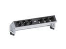 BACHMANN DESK2 3x geaard stopcontact 3x ABD GST18 Inox