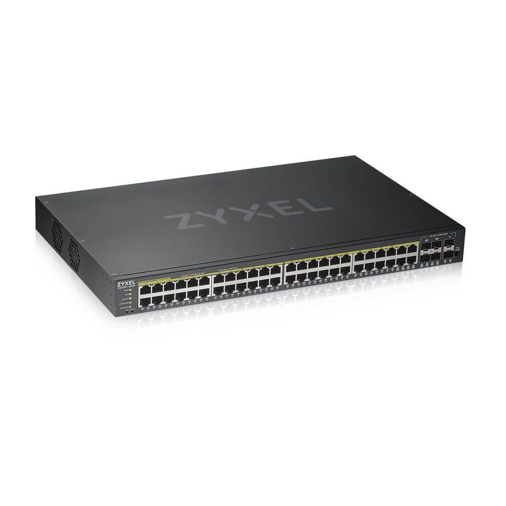 Zyxel GS1920-48HPV2 Managed Gigabit Ethernet (10/100/1000) Black Power over Ethernet (PoE)