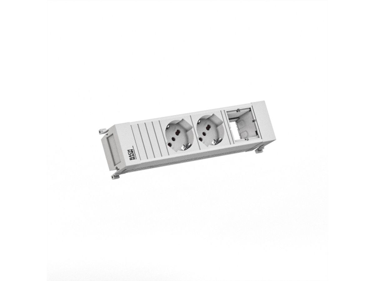 BACHMANN POWER FRAME 2xP40 1xCM 0.2m GST18 RAL9010