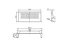 VALUE 19"-Legplank,  485 x 250mm, 2HE, max. 15kg, zwart
