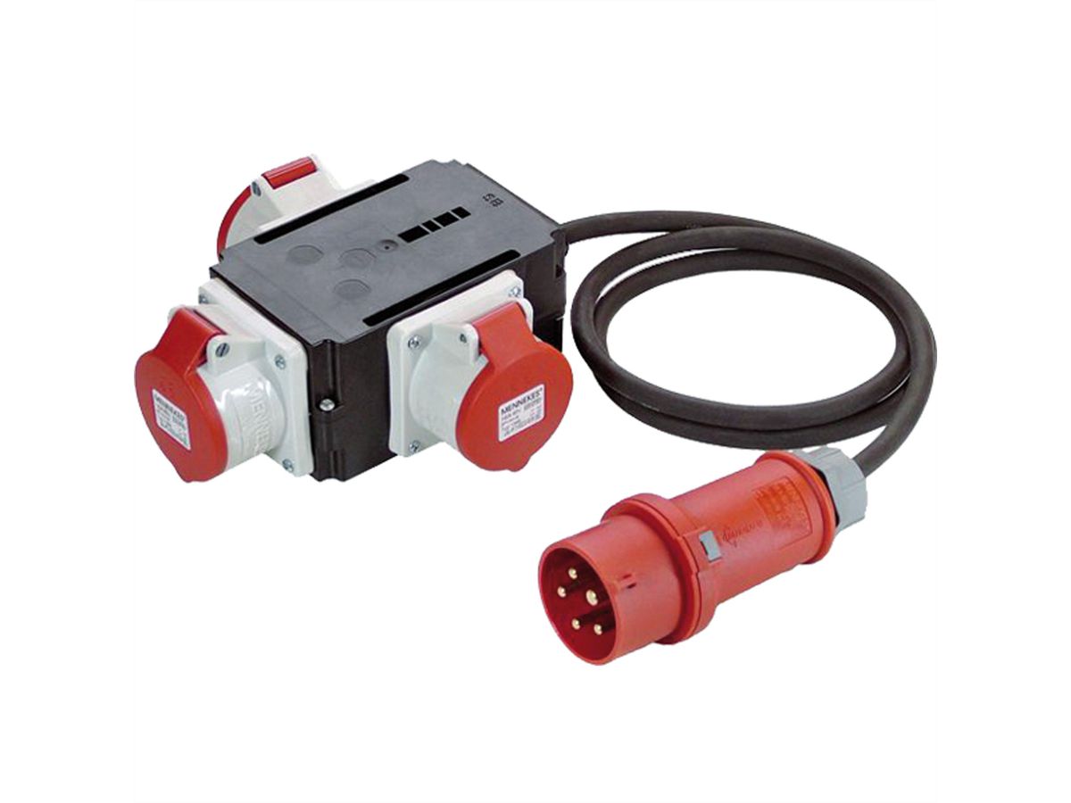 BACHMANN CEE Adapter CEE 400 V/16 A , 3x 16A 5p400V IP44 1,5m