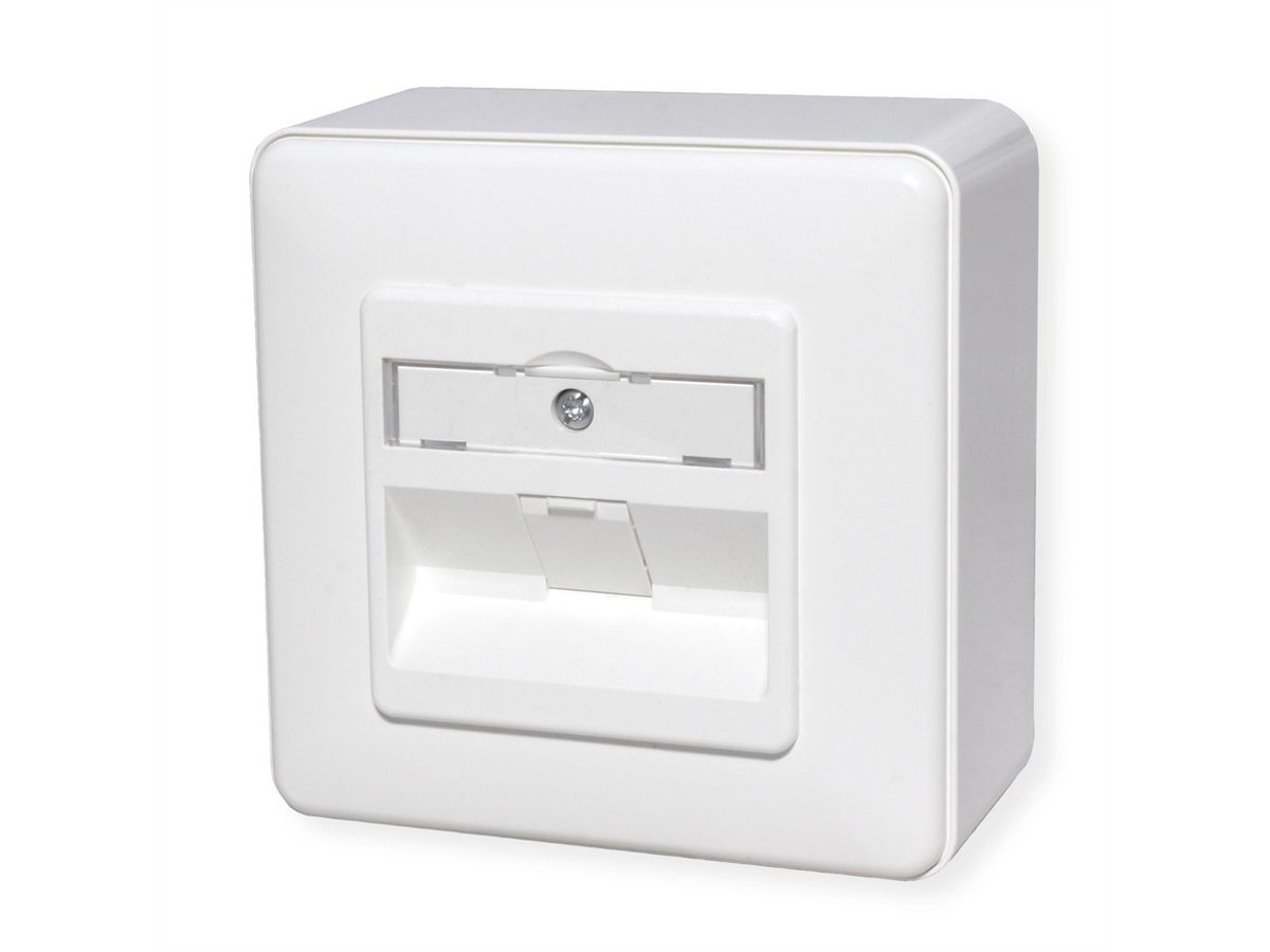 METZ CONNECT E-DAT opbouw module 1 poort Cat.6A, zuiver wit