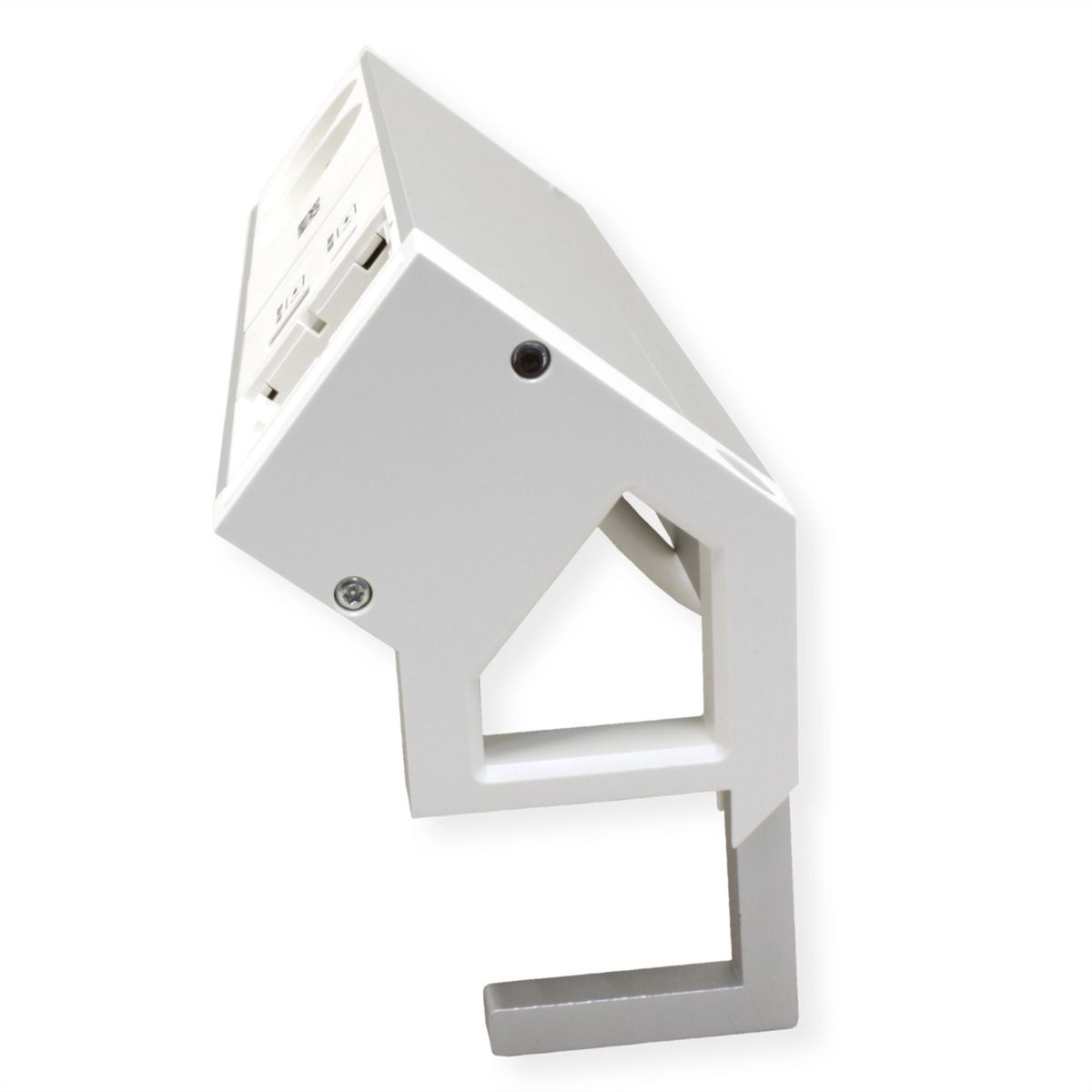 BACHMANN DESK2 ALU WHITE 2xUTE 1xCM 1xUSB A/C 22W 0,2m GST18