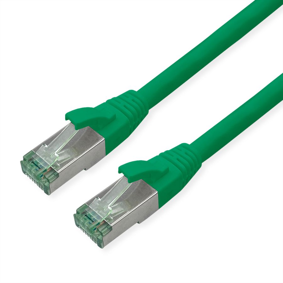 ROLINE RM Patchkabel Cat.6A S/FTP (PiMF), groen, 0,5 m