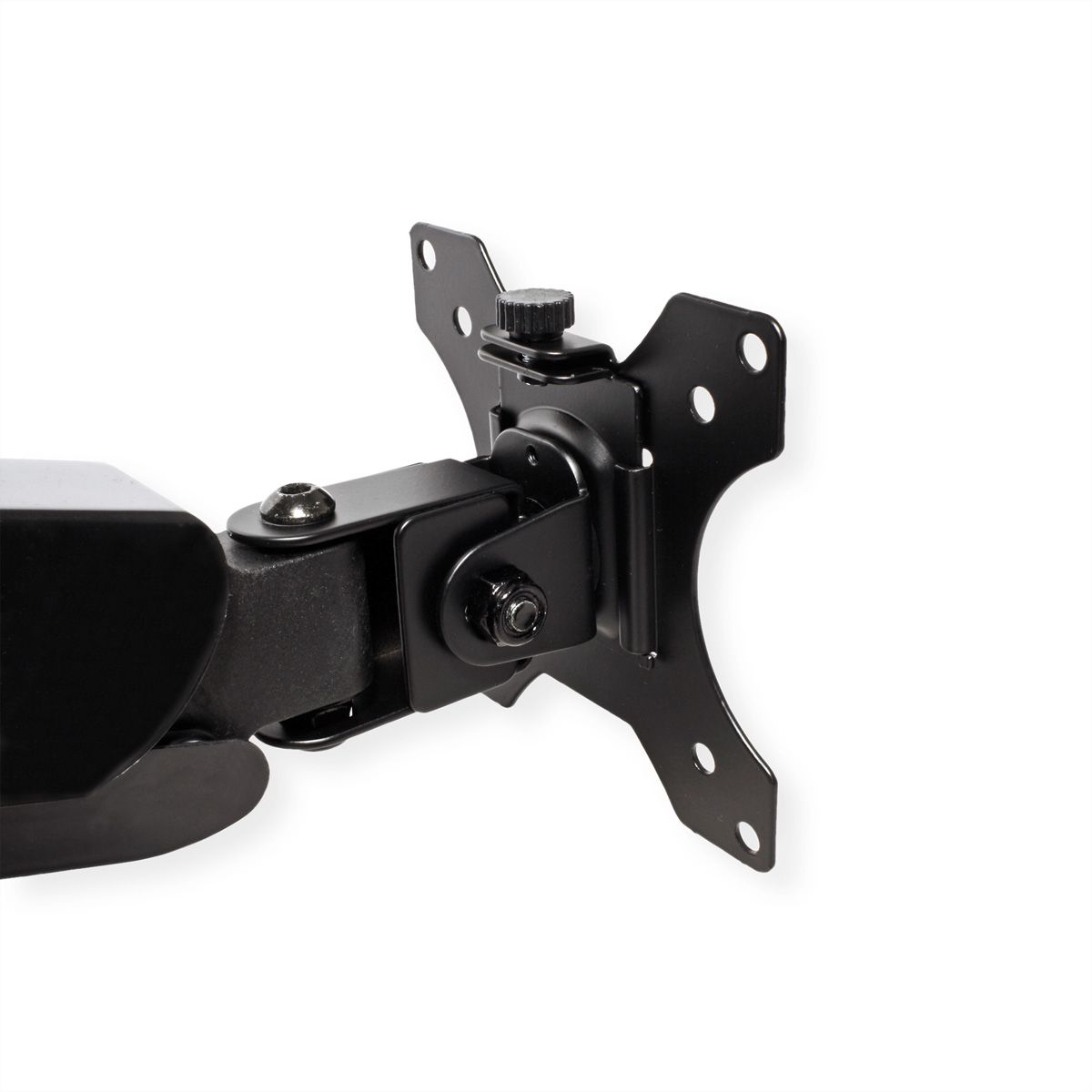 VALUE Dual Monitor Arm, Pole Mount, 4 Joints, Desk Clamp