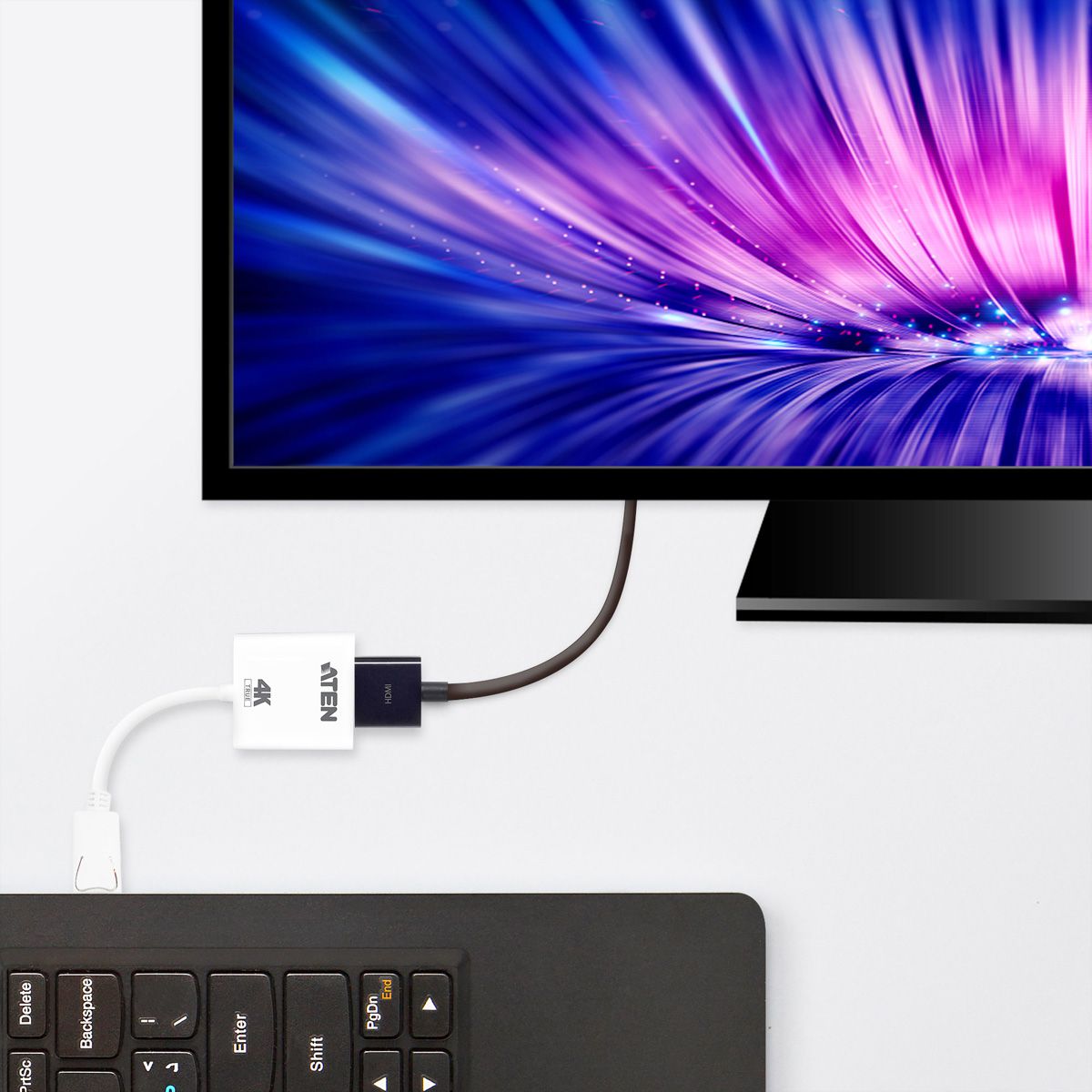 ATEN VC986B DisplayPort naar True 4K HDMI Adapter