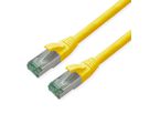 ROLINE RM Patchkabel Cat.6A S/FTP (PiMF), geel, 10 m