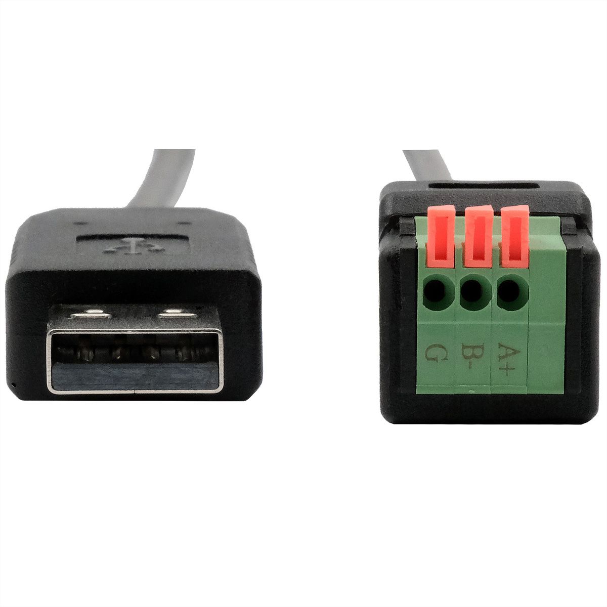 EXSYS EX-13009 USB naar 1x seriële RS-458 kabel met klemmenblok met drukknop