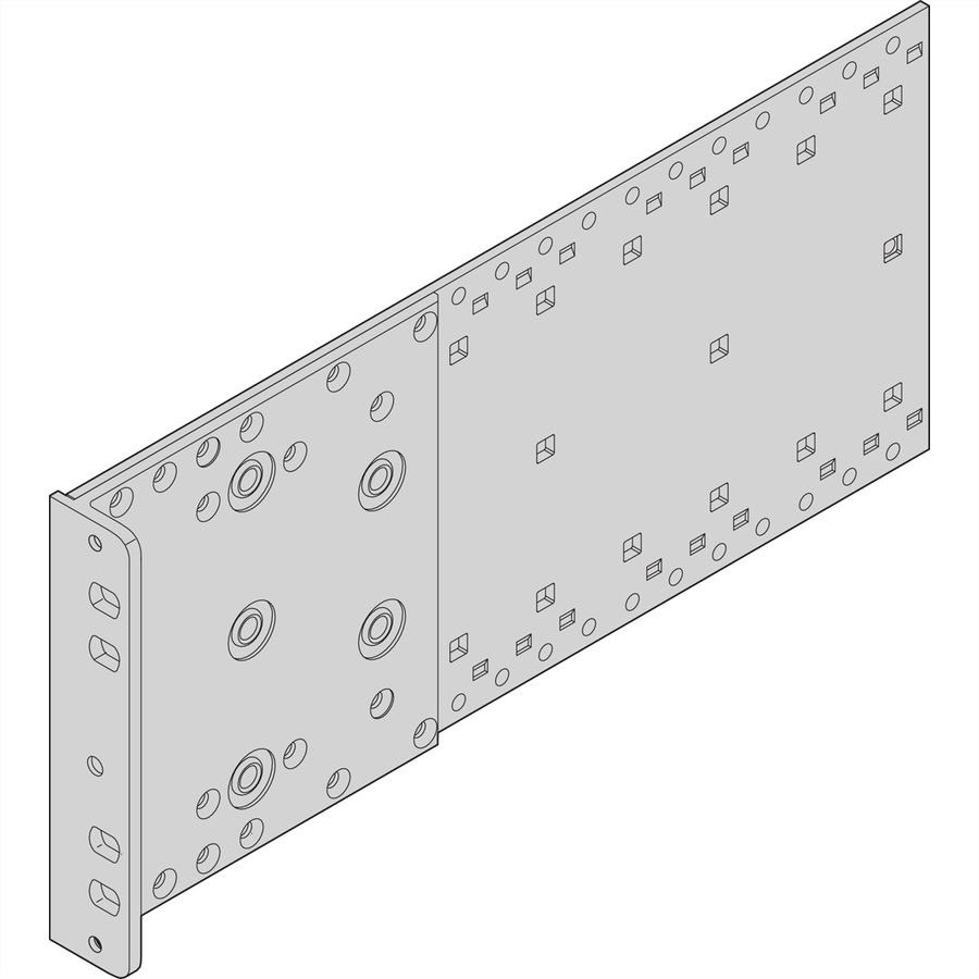 SCHROFF EuropacPRO Side Panel for Textile Gasket, Type R, 3 U, 175 mm