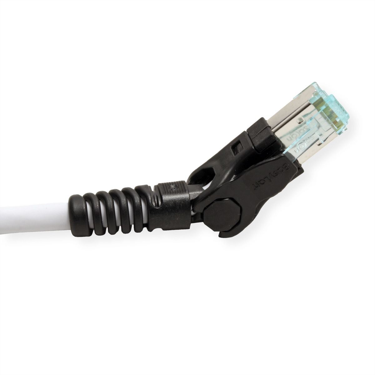 EasyLan VarioBoot Patch cable Cat.6A, S/FTP, grey, 0.5 m