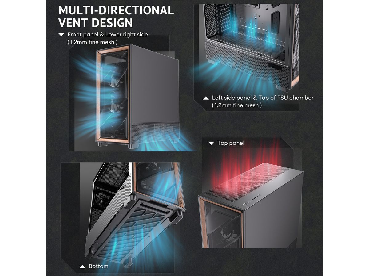 ANTEC FLUX PRO EUV PC case large / full tower ATX, black