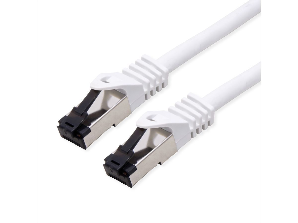 VALUE S/FTP Patch Cord Cat.8 (Class I), stranded, LSOH, white, 1 m