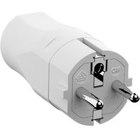 BACHMANN mounting plug white, CEE 7/7 2-pole with earthing contact