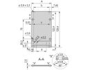 SCHROFF Insteekmodule type frame Frontplaat, niet-afgeschermd, 3 HE, 12 HE, 2,5 mm, Al, voorzijde geanodiseerd, achterzijde geleidend