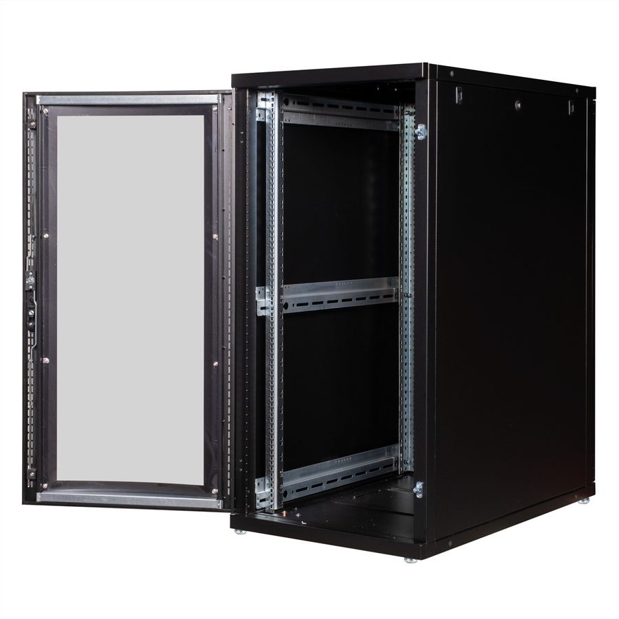 ROLINE 19-inch server rack Pro 26 U, 600x1000 WxD black Perspex