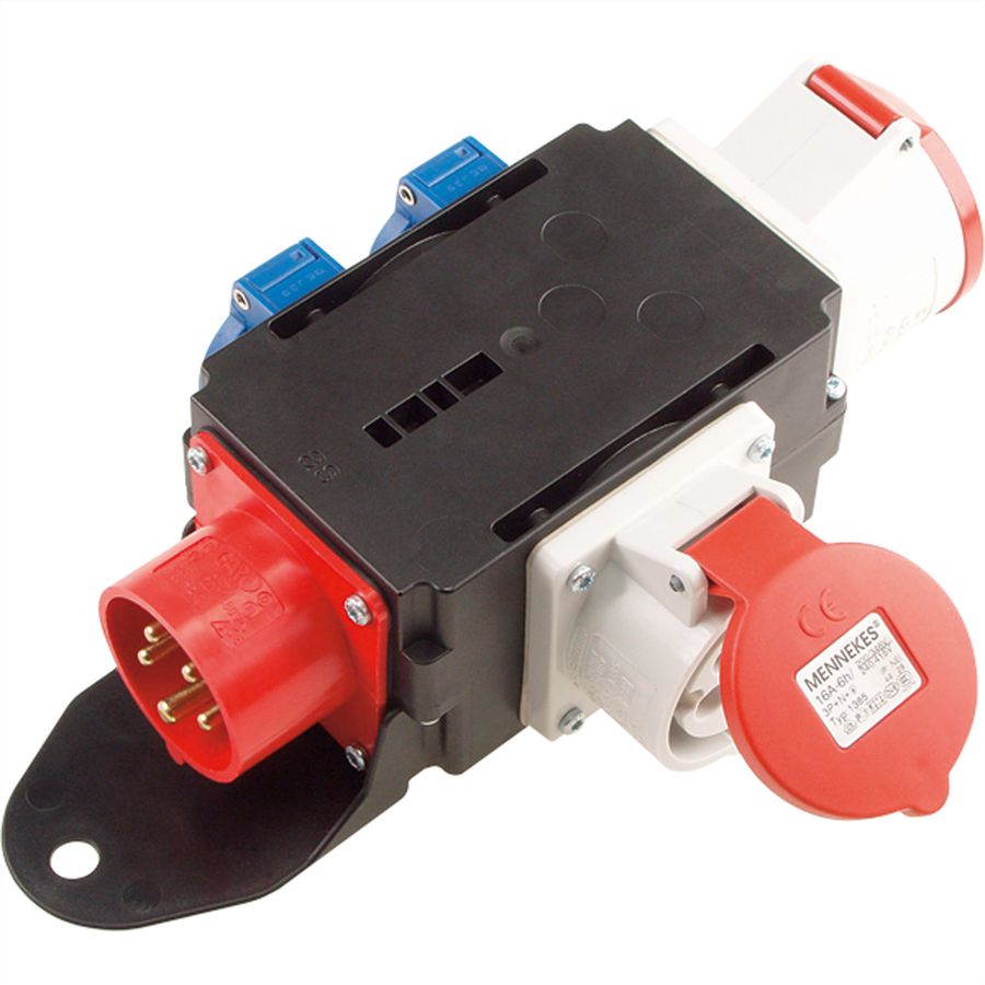 BACHMANN CEE adapter CEE plug 16A, 1x16A 5p400V 1x32A 5p400v 2protect.