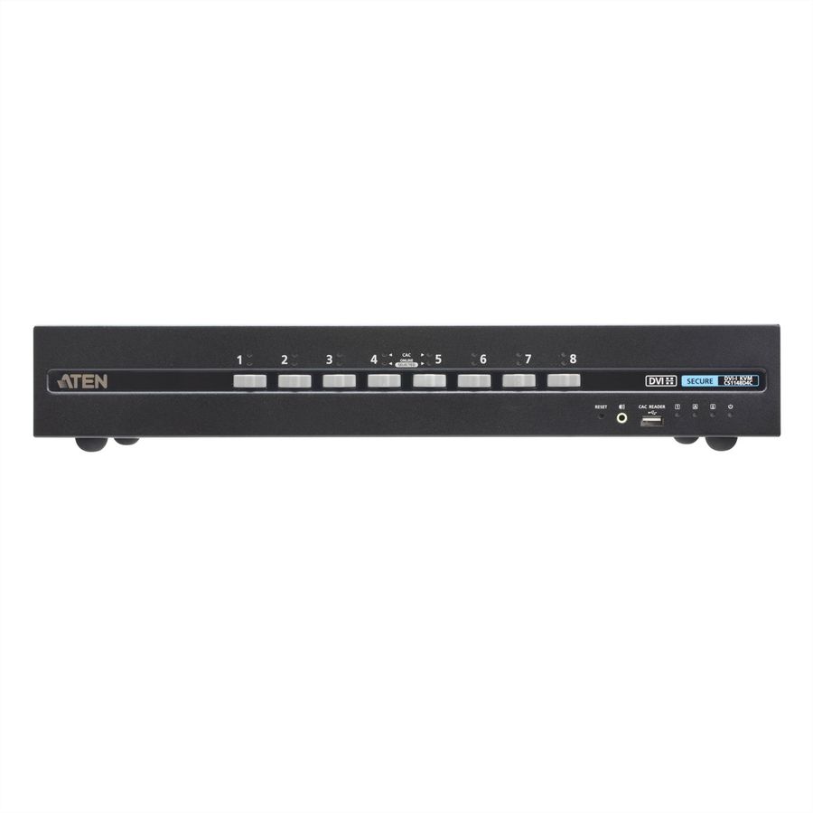 ATEN CS1148D4C 8-Poorts USB 4K DVI Dual Display Secure KVM met Card Reader