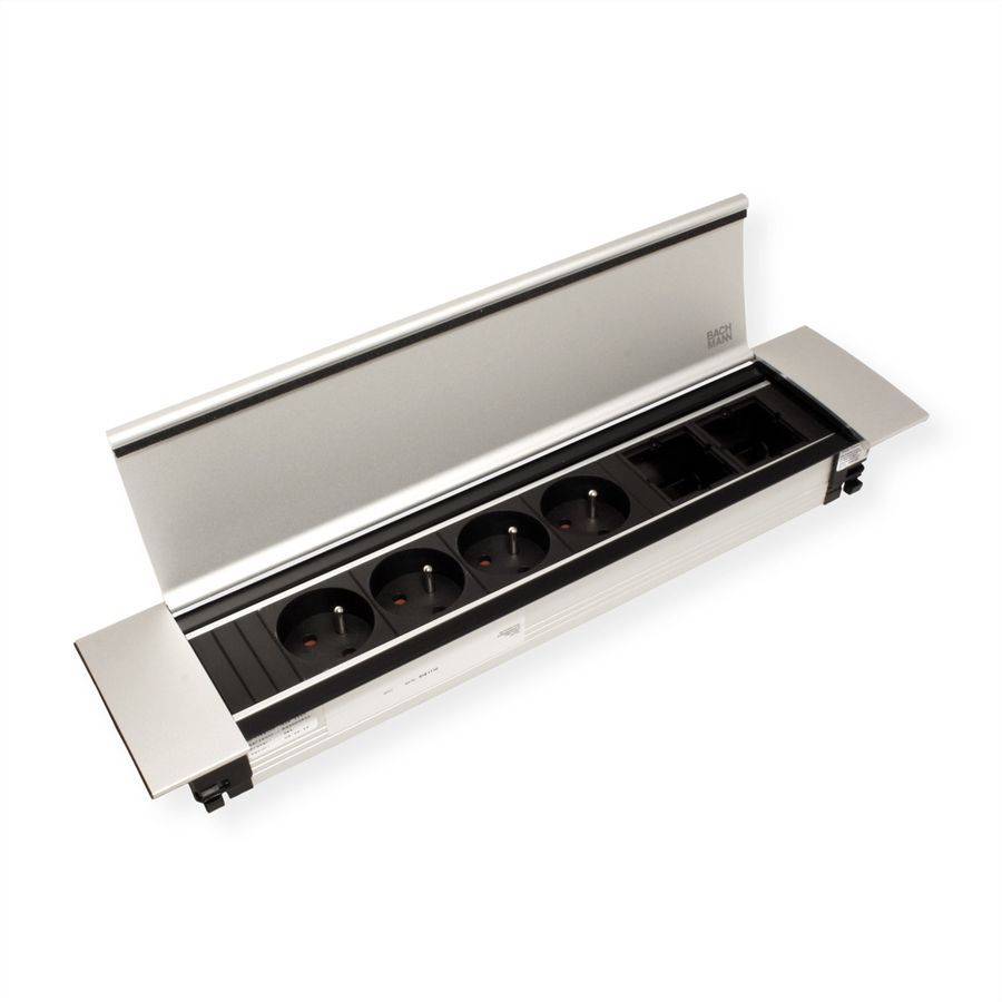 BACHMANN POWER FRAME COVER Large 6-way, silver