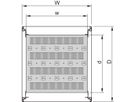 SCHROFF Novastar 19" boekenplank, stationair, 1 HE 600W 800D
