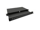 ROLINE 19'' rek voor keystone modules, 16P., voor glasvezel keystones, zwart
