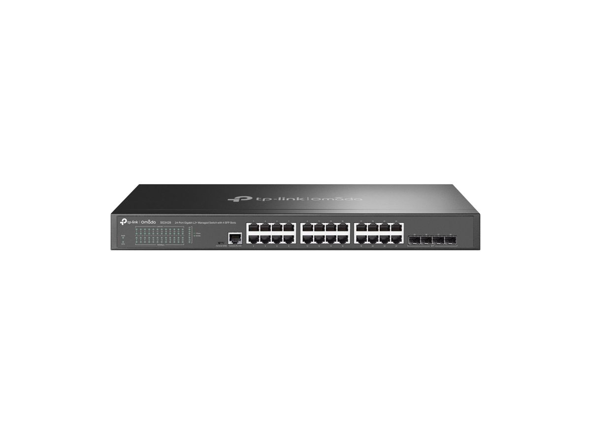 TP-Link Omada SG3428 netwerk-switch Managed L2/L3 Gigabit Ethernet (10/100/1000) 1U Zwart