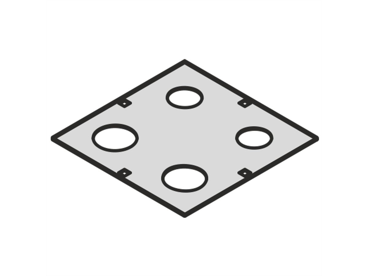 SCHROFF LAN behuizing kabel doorvoerplaat voor modulaire behuizing systeem