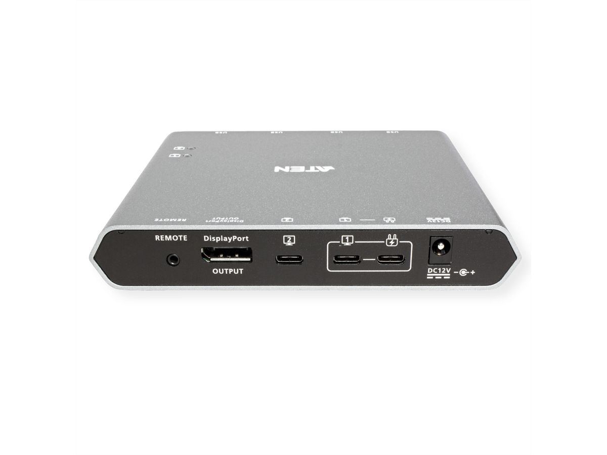 ATEN US3311 2-poorts USB-C 4K DisplayPort KVM-dock