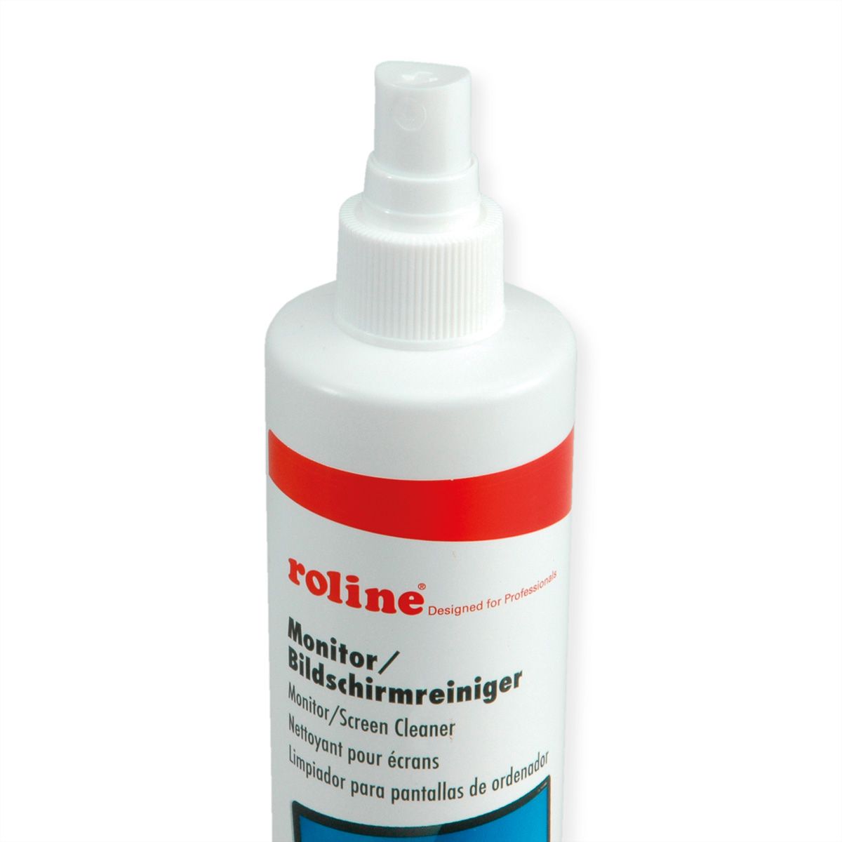 ROLINE TFT Cleaner with microfiber cloth, 250 ml