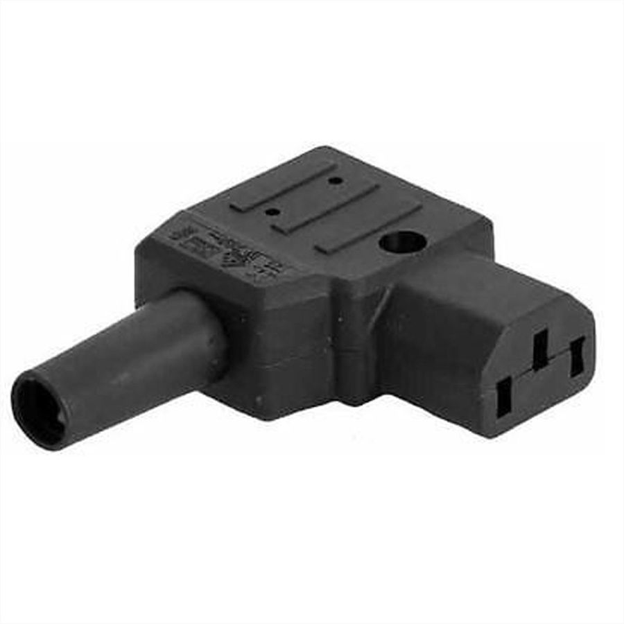 BACHMANN Apparaten stroom connector g IEC320 C13 10A/250VAC, zwart