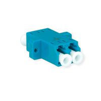 TELEGÄRTNER  LC/APC Duplex adaptor, Singlemode and multimode, cramic sleeve, plastic housing, green, Z77