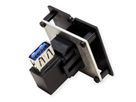 BACHMANN Frame 1xUSB 3.0, 90° uitgang zijkant