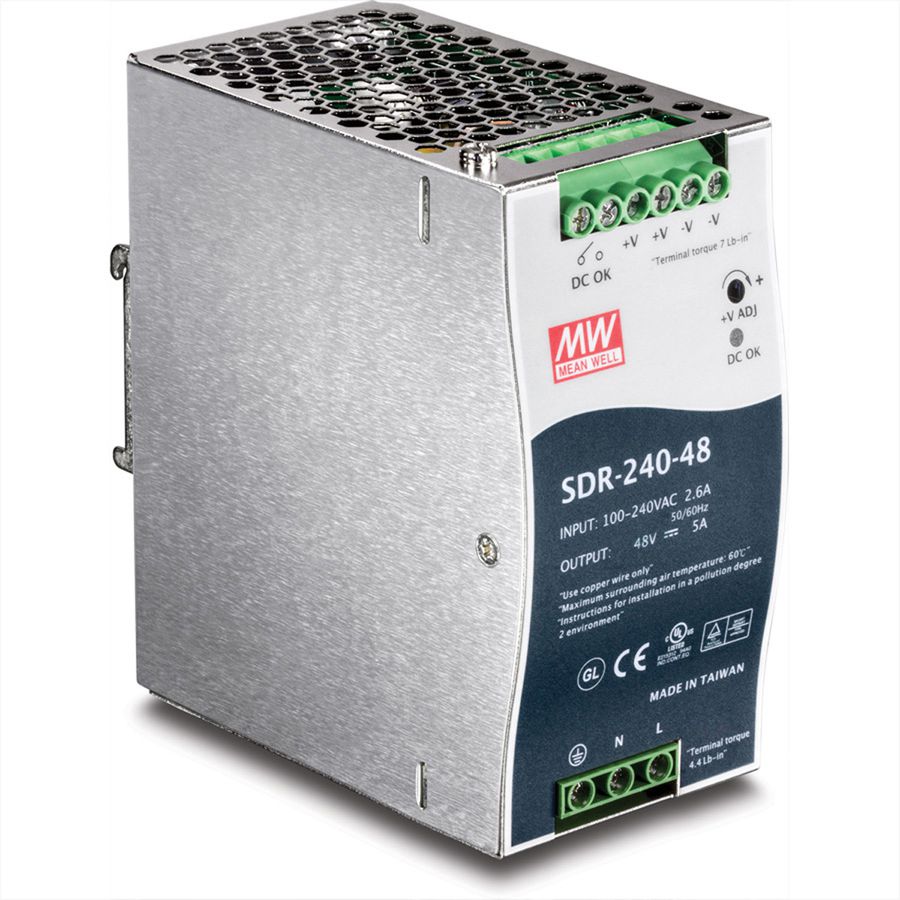 TRENDnet TI-S24048 240 W Single Output Industrial DIN-Rail Power Supply