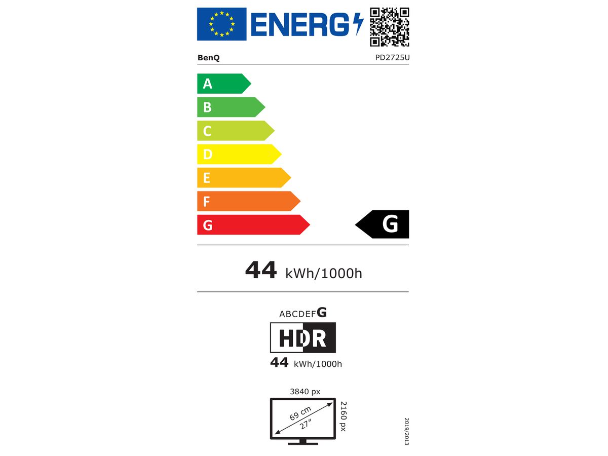 Benq PD2725U 68,6 cm (27") 3840 x 2160 Pixels 4K Ultra HD LED Zwart