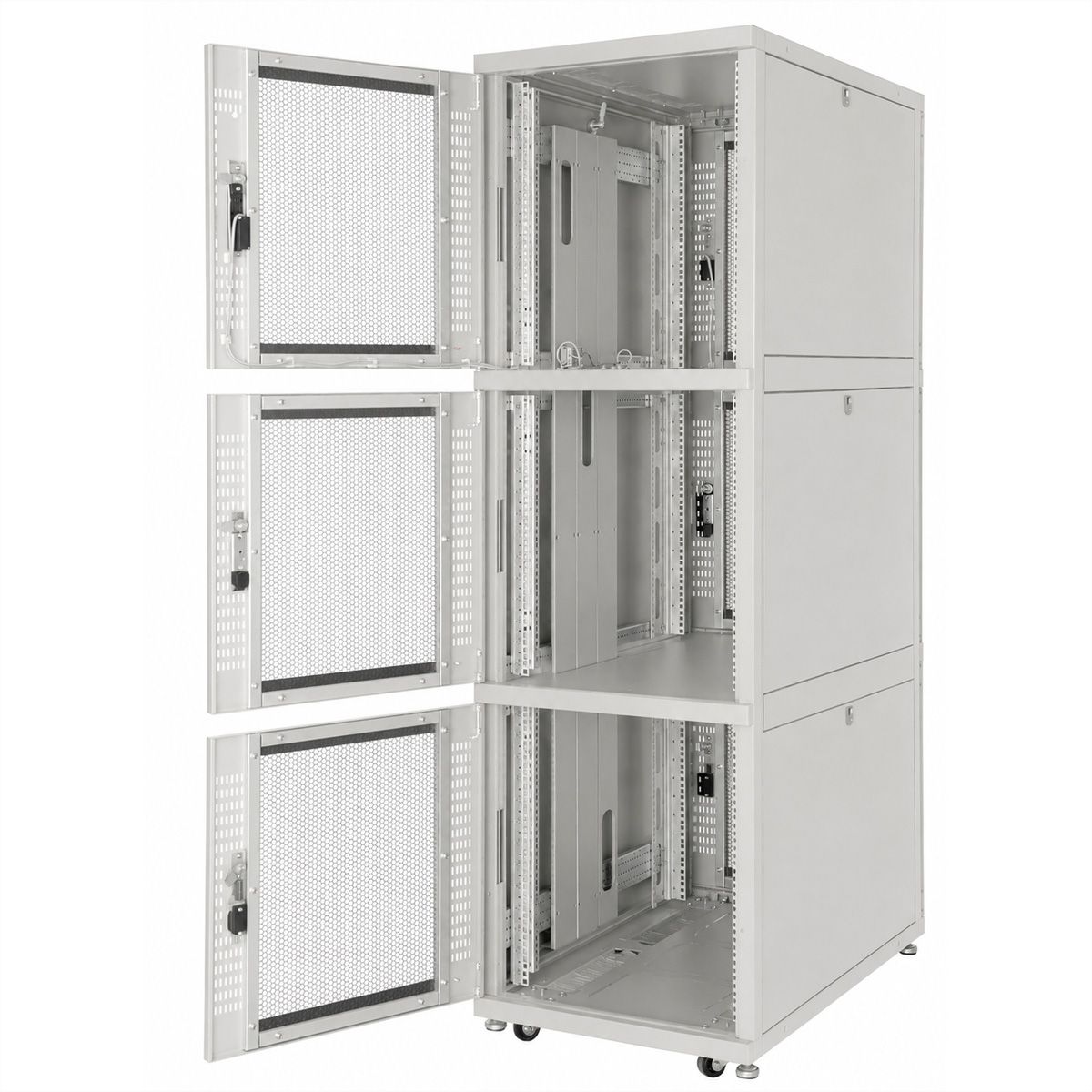 ROLINE colocation-kast 42HE 800x1000 mm, 2 compartimenten, grijs