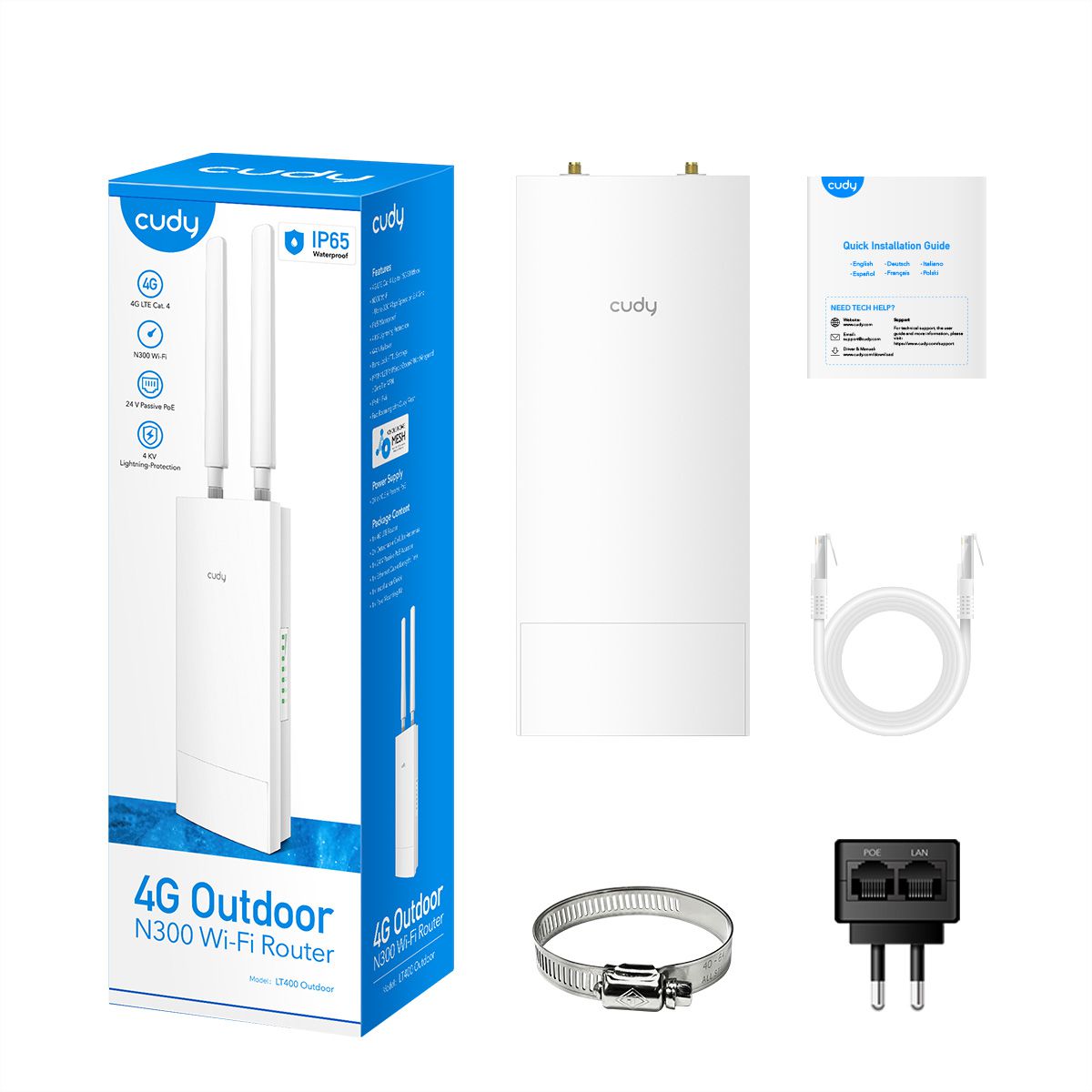 Combo H3S - Router 4G LTE (Cat 4) R01 Batería de 3000 mAh, WiFi Móvil